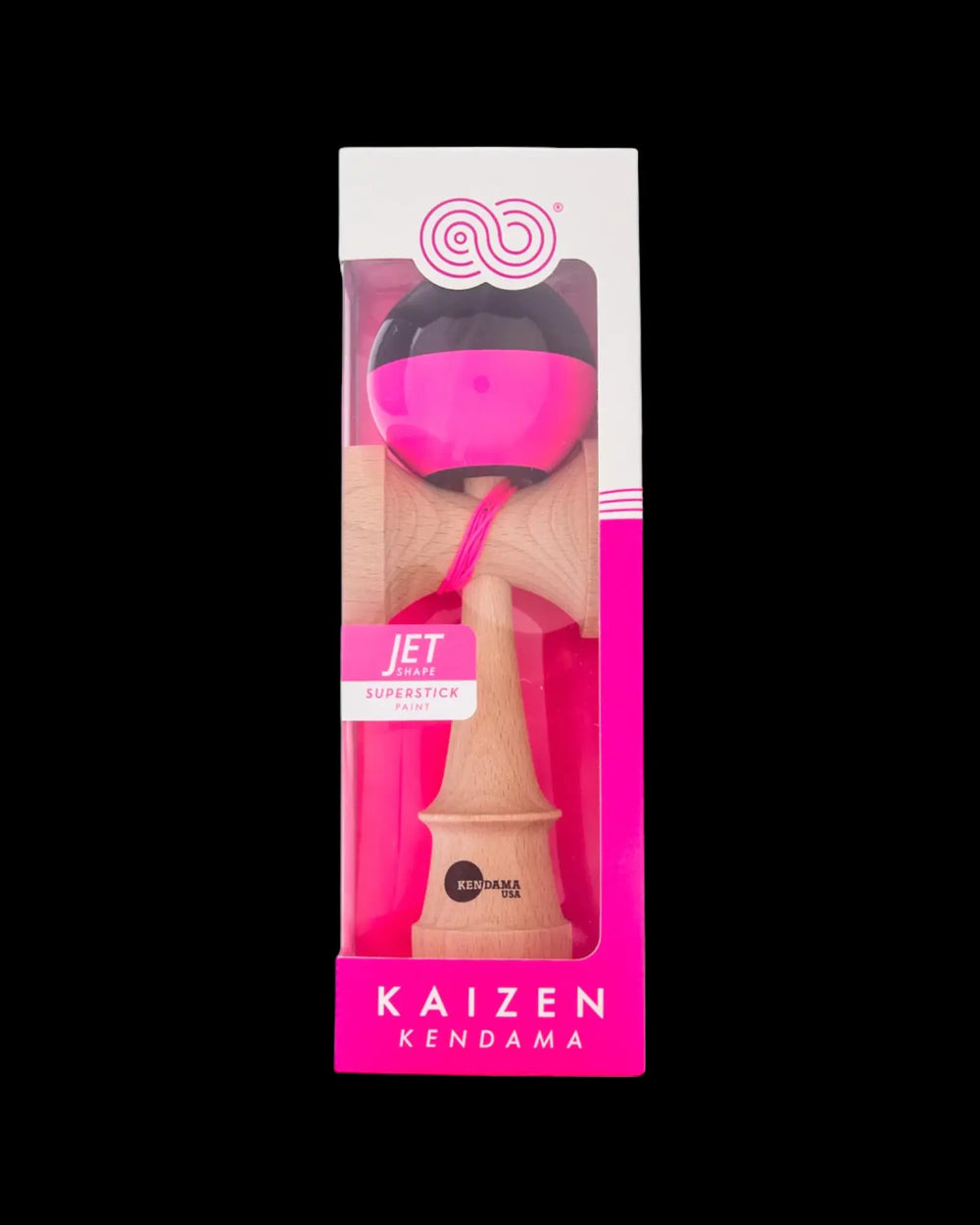 Kaizen - Half Split - Black/Pink Kendama Kendama USA   