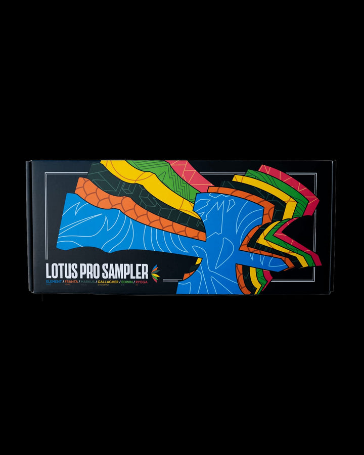 Lotus Pro Sampler box, front